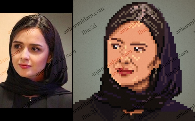 از چهره شما یک پرتره ۸ بیتی نقاشی کنم.