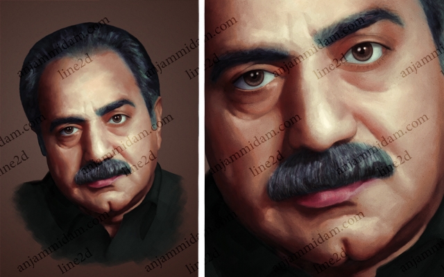 با تکنیک نقاشی دیجیتال از عکس چهره شما نقاشی کنم.