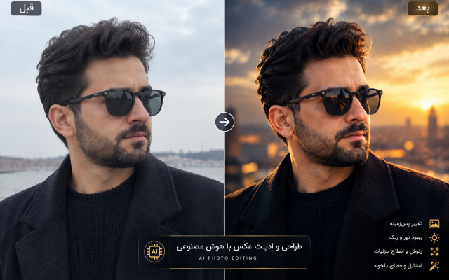 طراحی و ادیت عکس با هوش مصنوعی بسازم