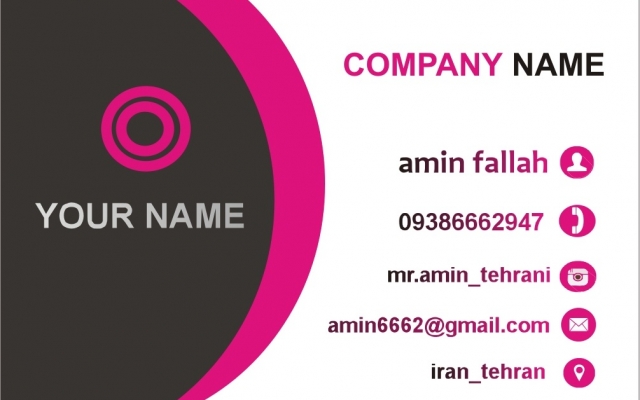 کارت ویزیت  با کیفیت  طراحی کنم