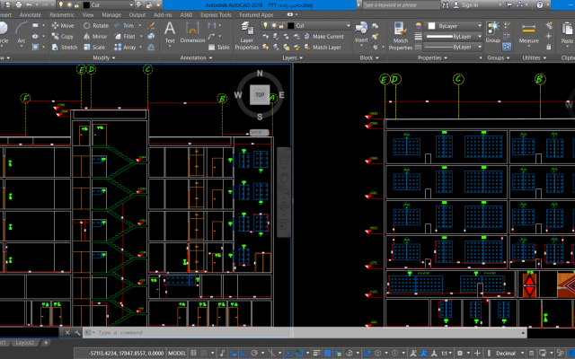 ترسیم اشکال و نقشه ها در Autocad (با اصول ترسیمی) انجام بدم