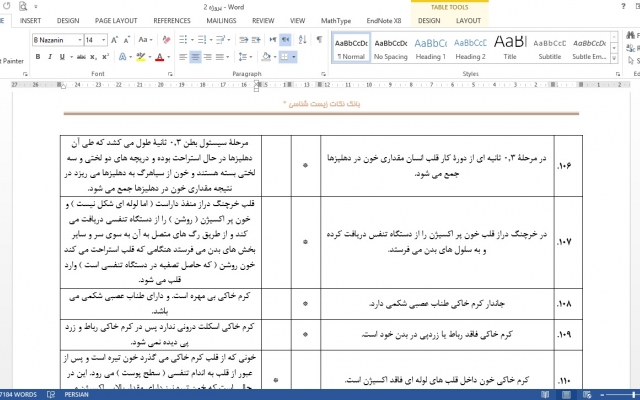 متن‌های عمومی و تخصصی (فرمول و جدول و ...) را تایپ کنم.