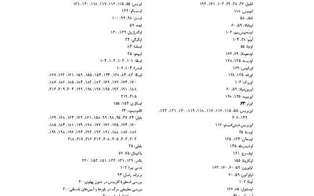 برای کتاب یا مقاله علمی شما، فهرست راهنما (نمایه سازی) درست کنم.