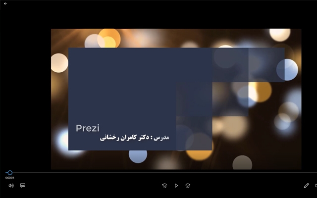 ویدئوی آموزش پرزی را به شما ارائه بدهم