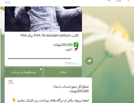 فروشگاه اینترنتی شما را به ربات تلگرام متصل کنم