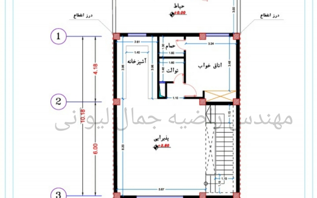 نقشه های معماری فاز یک ( پلان ها,نماها,مقطع ها و سایت پلان ) انجام بدم.