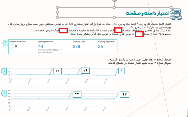 آنالیز وب سایت با ابزار معتبر و گزارش " عیب یابی و ارائه را حل" ارائه بدم