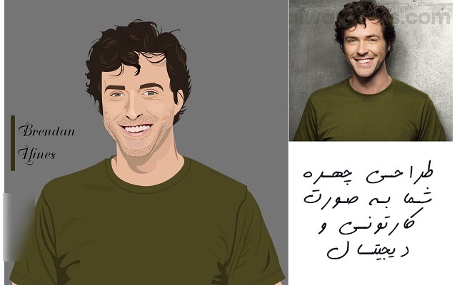 عکس شما رو به سبک کمیک و دیجیتال در بیارم.