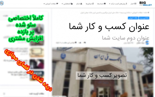 کسب و کار شما رو به صورت هدفمند در اینترنت معرفی کنم