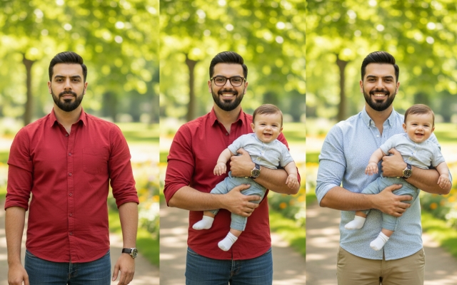 پس زمینه یا لباس و حالت بدن افراد در عکس رو ویرایش کنم.