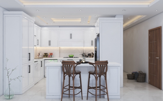 طراحی کابینت آشپزخانه با 3d max انجام بدم