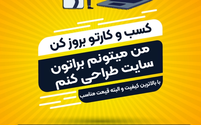 براتون هر سایتی که بخواید رو طراحی کنم.