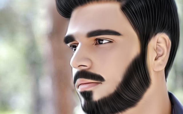 نقاشی دیجیتال پرتره با افزایش کیفیت انجام بدم