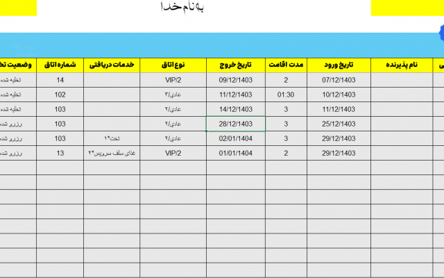 سیستم مدیریت هتل بسازم