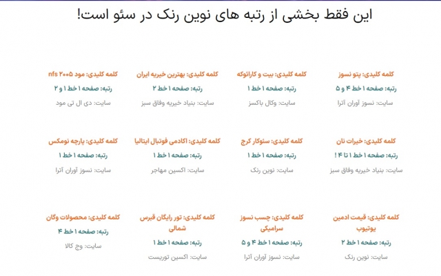 سئو و بهبود رتبه سایت شمارو انجام بدم