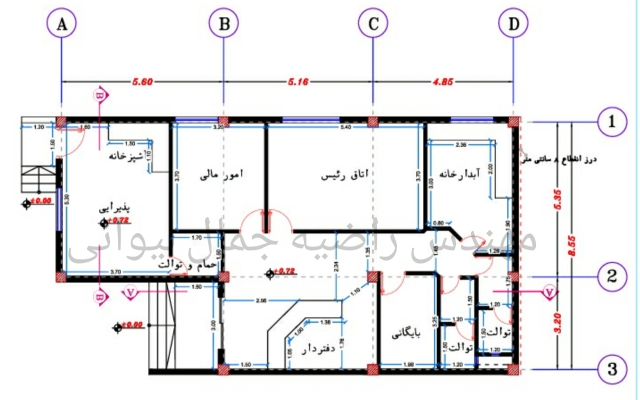 نقشه های معماری فاز یک ( پلان ها,نماها,مقطع ها و سایت پلان ) انجام بدم.