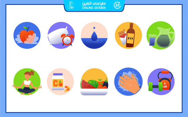 آیکون و پیکتوگرام خلاقانه و جذاب طراحی کنم