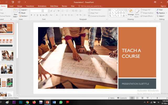 پاورپوینت درست کنم