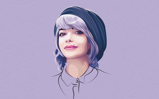 طراحی چهره یا عکس شما رو به صورت وکتور-بیس (Vector-Base) انجام بدم.