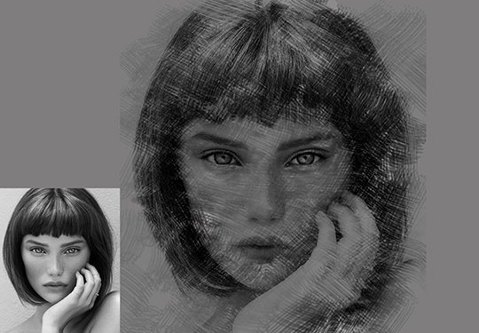 از عکسهای قشنگتون اسکیس و طراحی سیاه قلم بصورت دیجیتالی بکشم.