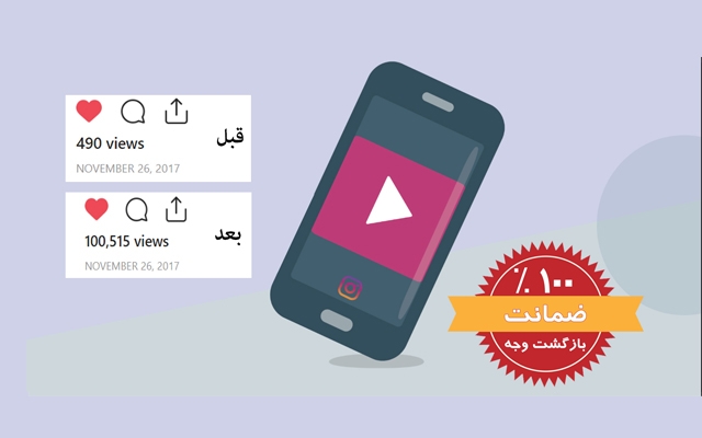 80.000 بازدید به ویدیو شما در اینستاگرام اضافه کنم(بدون نیاز به پسورد شما)