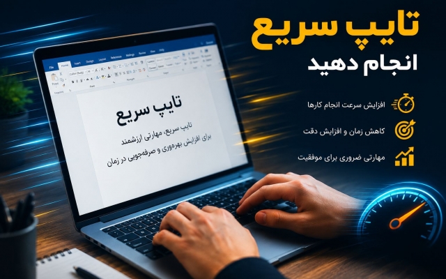 تایپ سریع در ورد انجام بدم و آن را تبدیل به پی دی اف کنم