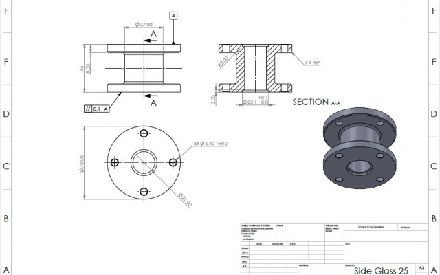 طراحی قطعات صنعتی و مدل های 3D در نرم افزار solidworks انجام دهم.
