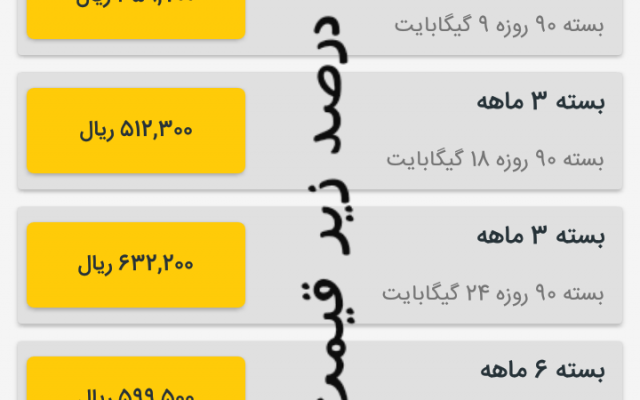بسته های اینترنت ایرانسل رو با ۱۵ درصد تخفیف براتون فعال کنم