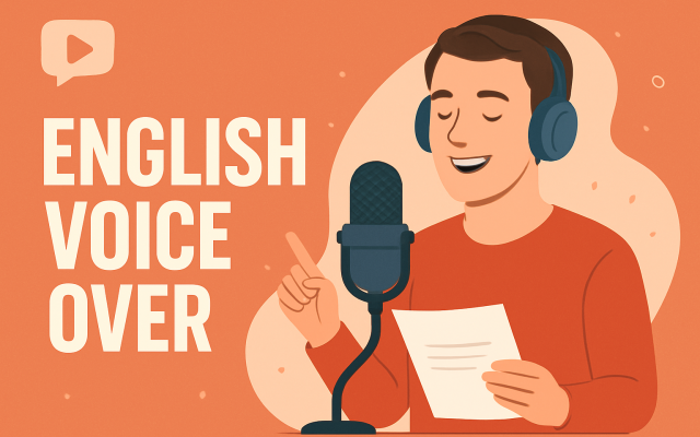گویندگی متون انگلیسی شما رو با لحجه امریکن انجام بدم