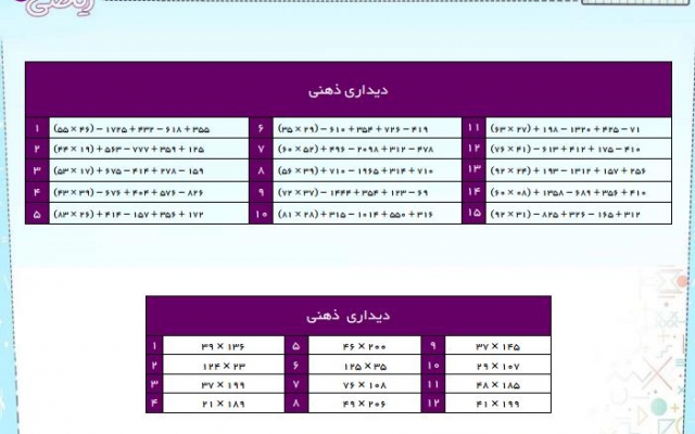 تایپ فارسی وفرمول انجام دهم