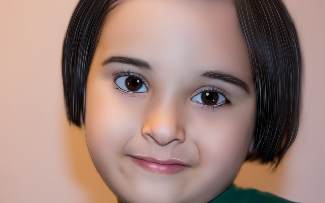 نقاشی دیجیتال پرتره با افزایش کیفیت انجام بدم