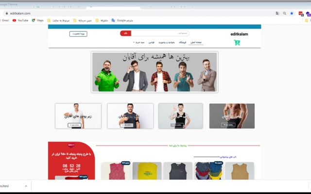 برای کسب و کار شما یک وب سایت یونیک و جذاب طراحی کنم.