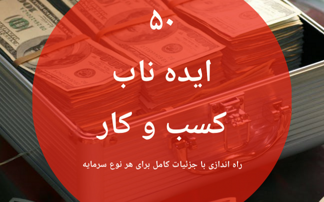 ۵۰ ایده ناب کسب درآمد با جزییات اجرا در قالب یک کتابچه ۲۲۰ صفحه ای ارائه بدم
