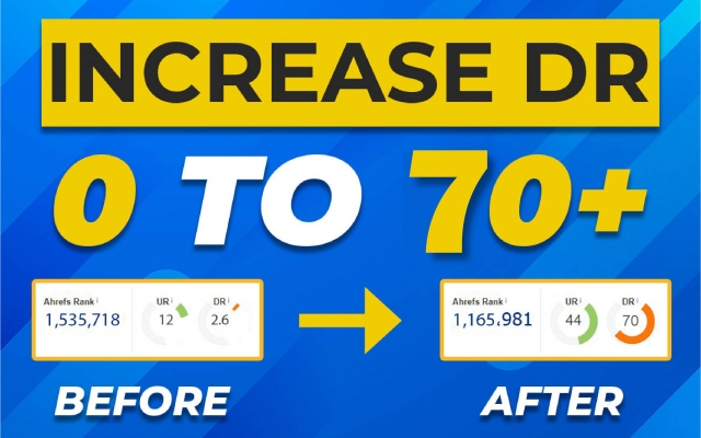 افزایش رتبه دامنه Ahrefs DR 0 تا 30+ به صورت کاملا تضمینی انجام بدم.