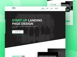 صفحه فرود یا لندینگ پیج ( Landing Page ) طراحی کنم.