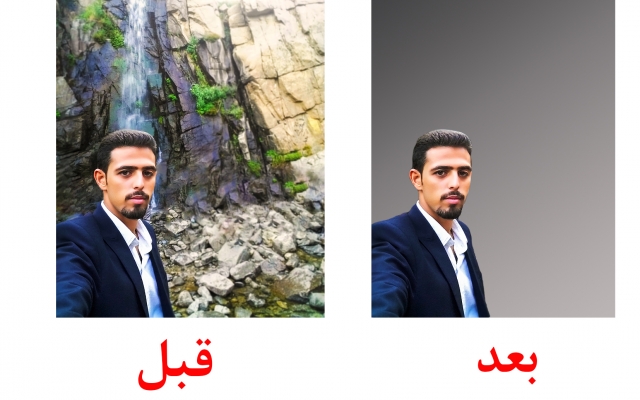 پس زمینه عکس هاتون رو حذف کنم