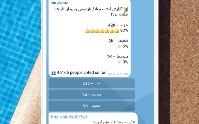 افزایش لایک تلگرام | افزایش رای نظرسنجی | خرید لایک تلگرام ارزان