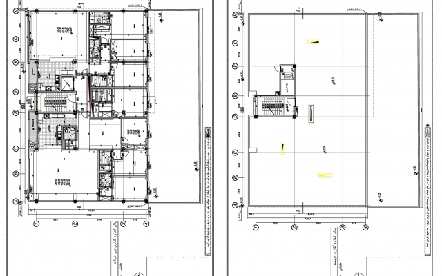 پلان کامل معماری (فاز ۱ و ۲) را با دقت در Revit طراحی کنم.