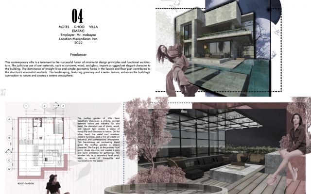 پلان، نما و دکوراسیون ویلاهای مدرن و مینیمال با جزئیات فنی برای شما ،طراحی کنم