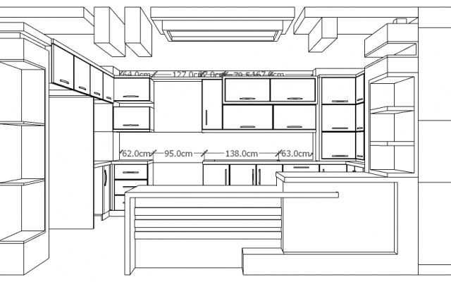 طراحی کابینت آشپزخانه با 3d max انجام بدم