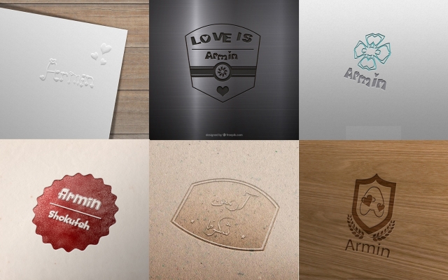 اسم شما را بصورت سه بعدی طراحی کنم