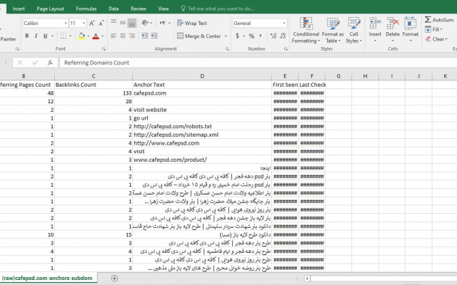 لیست بک لینک های سایت های رقیب شما رو از سایت ahref بهتون بدم.