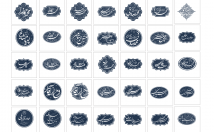 طراحی-مهرخاتم-قالب-مختلف-فونت-نستعلیق-شکسته-ثلث