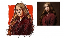 تصویر-چهره-یه-نقاشی-کارتونی-وکتوری-قشنگ-تبدیل