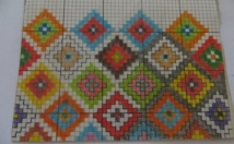 علاقه-مندان-هنر-بافت-گلیم-طرح-شطرنجی