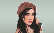 عکس-صورت-کارتونی-طریق-گرافیک-وکتوری-طراحی